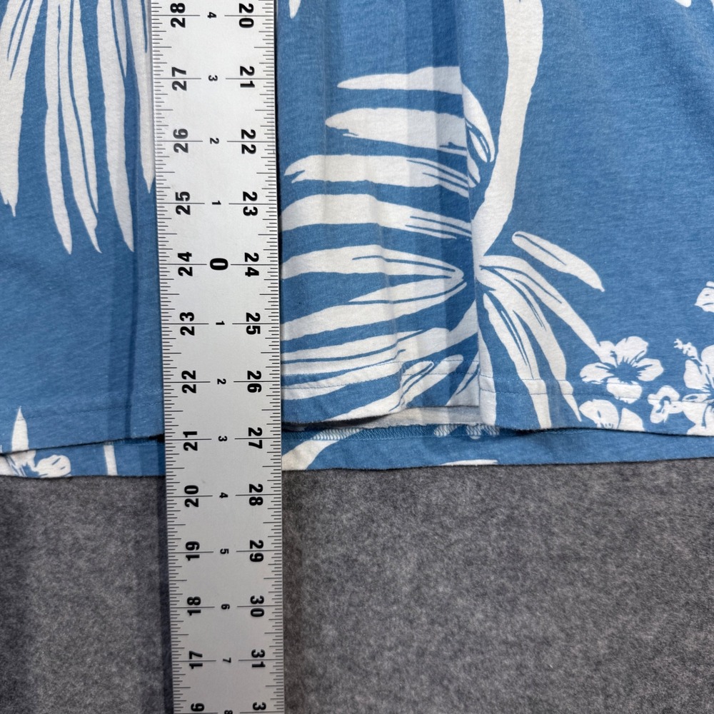 American Rag Men's Blue Floral Print Short Sleeve Casual T-Shirt - Large - Picture 7 of 8